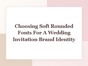 Soft Fonts That Say "i Do